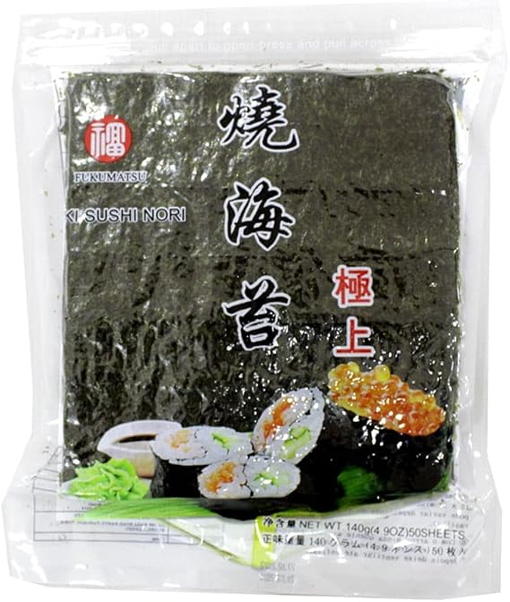 Alga nori (50 folhas)